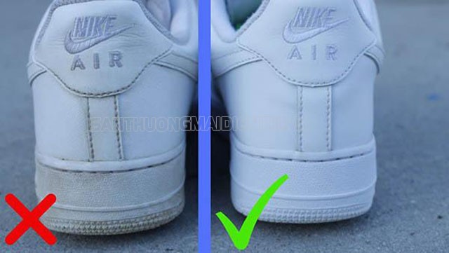 Cách xử lý khi giày Nike Air Force 1 bị ố vàng